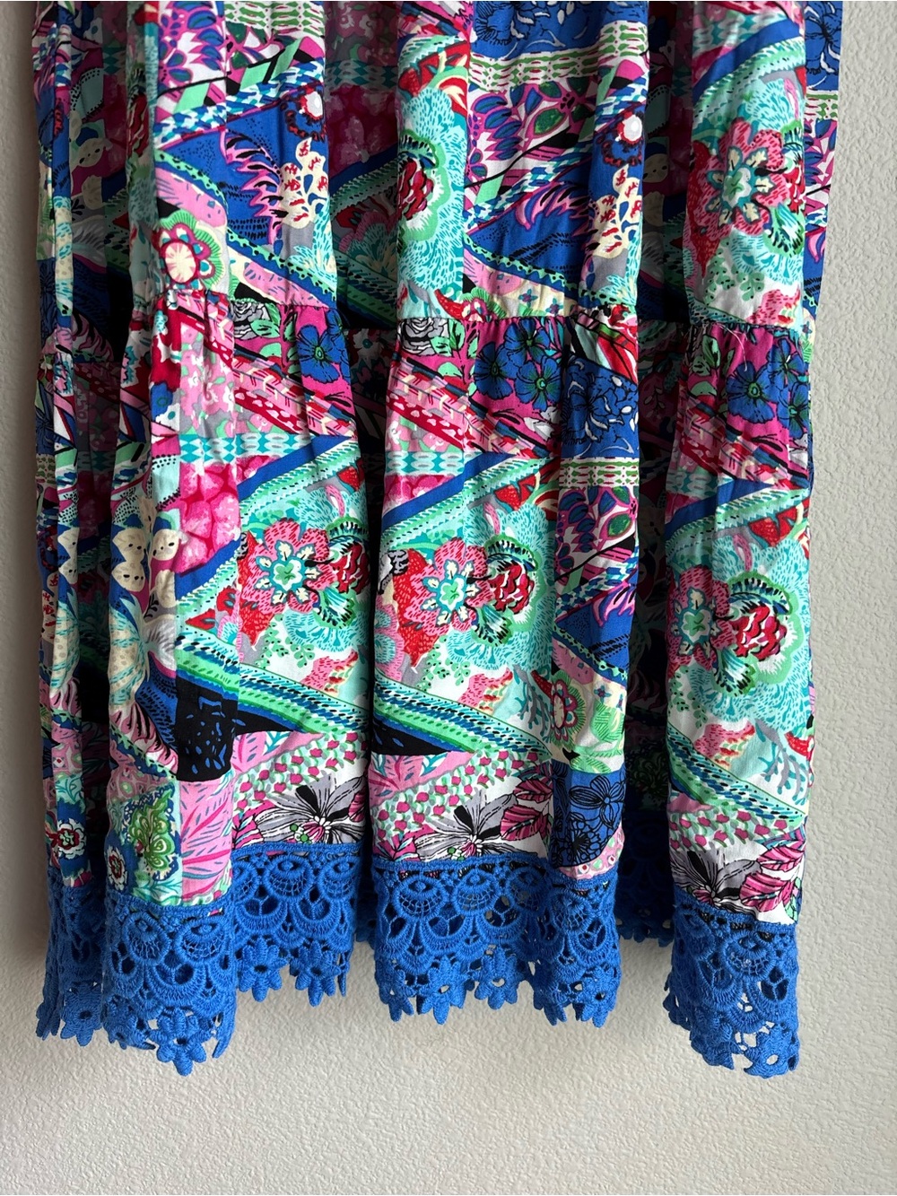 Esqualo Women's Blue Multi Floral Vacation Mode Dress - Picture 2 of 6